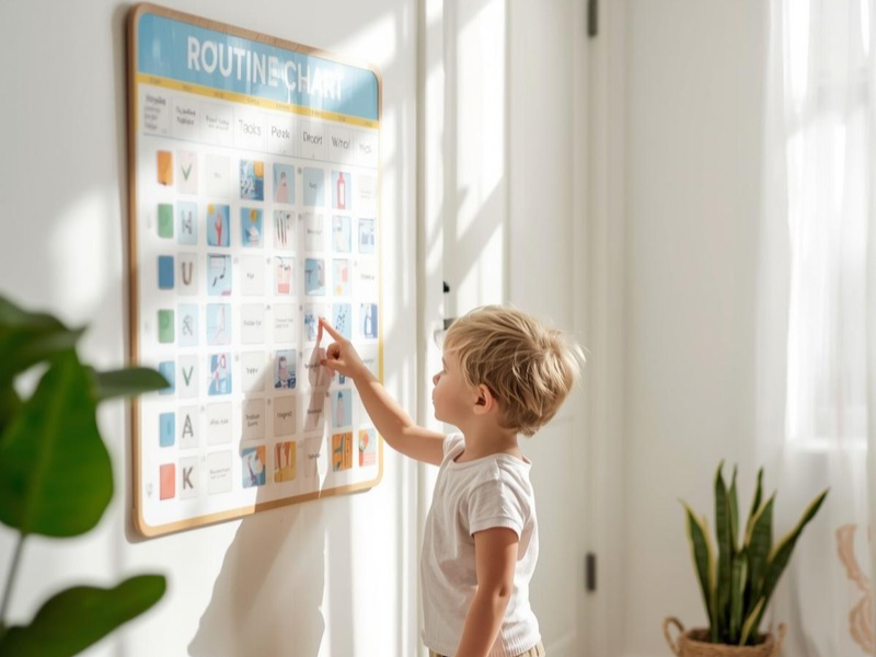 Rutinas visuales: cómo ayudar a tus hijos a ser más autónomos y organizados